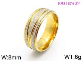 Stainless Steel Gold-plating Ring