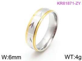 Stainless Steel Gold-plating Ring