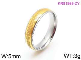 Stainless Steel Gold-plating Ring