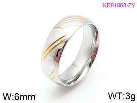 Stainless Steel Gold-plating Ring