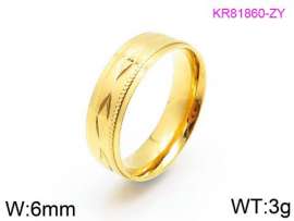 Stainless Steel Gold-plating Ring