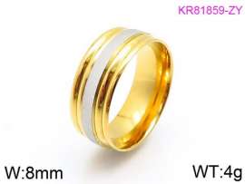 Stainless Steel Gold-plating Ring