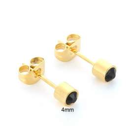 Stainless Steel Gold-Plating Earring