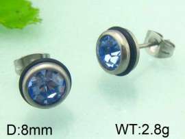 Stainless Steel Stone&Crystal Earring