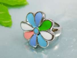 Stainless Steel Enamel Ring