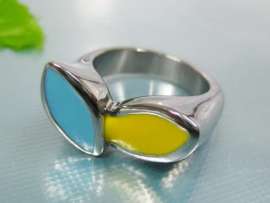 Stainless Steel Enamel Ring