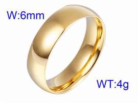 Stainless Steel Gold-plating Ring