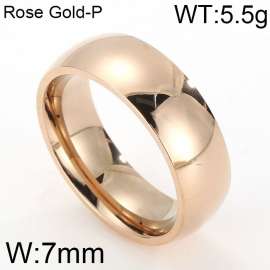 Stainless Steel Rose Gold-plating Ring