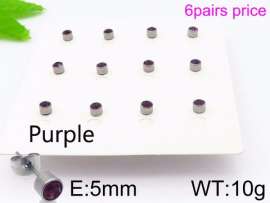 Stainless Steel Stone&Crystal Earring