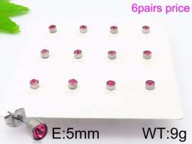 Stainless Steel Stone&Crystal Earring