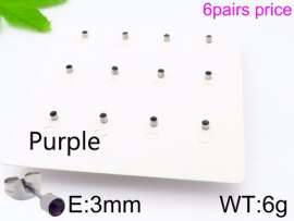 Stainless Steel Stone&Crystal Earring