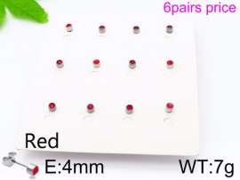 Stainless Steel Stone&Crystal Earring