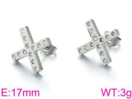 Stainless Steel Stone&Crystal Earring