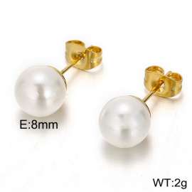 SS Shell Pearl Earrings
