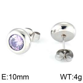 Stainless Steel Stone&Crystal Earring