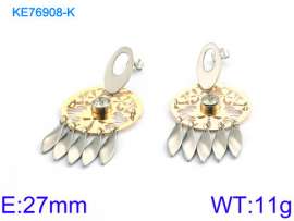 Stainless Steel Stone&Crystal Earring