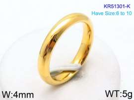 Stainless Steel Gold-plating Ring