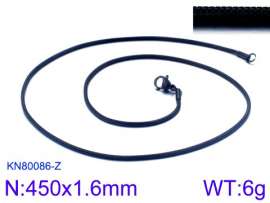 Stainless Steel Black-plating Necklace