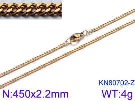 Staineless Steel Small Gold-plating Chain
