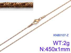 Staineless Steel Small Gold-plating Chain