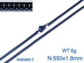 Stainless Steel Black-plating Necklace
