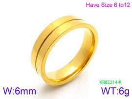 Stainless Steel Gold-plating Ring