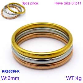 Stainless Steel Rose Gold-plating Ring