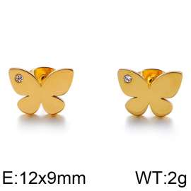 Stainless Steel Stone&Crystal Earring