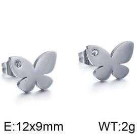 Stainless Steel Stone&Crystal Earring