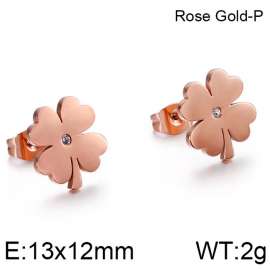 Stainless Steel Stone&Crystal Earring