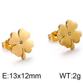 Stainless Steel Stone&Crystal Earring