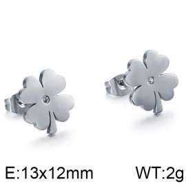 Stainless Steel Stone&Crystal Earring