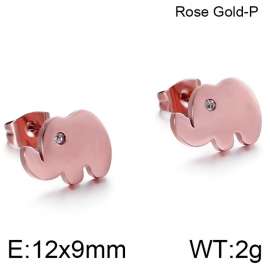 Stainless Steel Stone&Crystal Earring