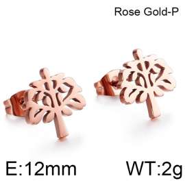 SS Rose Gold-Plating Earring