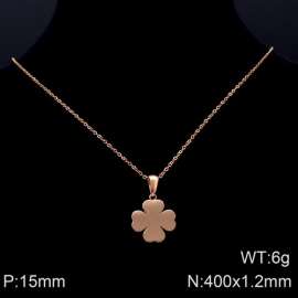 SS Rose Gold-Plating Necklace
