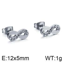 Stainless Steel Stone&Crystal Earring