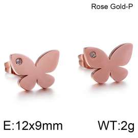 Stainless Steel Stone&Crystal Earring