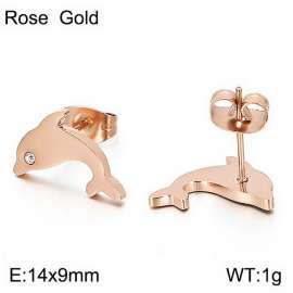 SS Rose Gold-Plating Earring