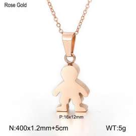 SS Rose Gold-Plating Necklace