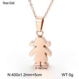 SS Rose Gold-Plating Necklace