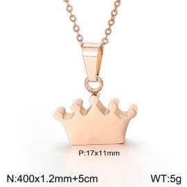 SS Rose Gold-Plating Necklace