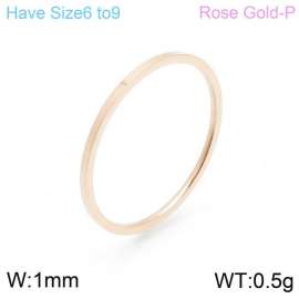 Stainless Steel Rose Gold-plating Ring