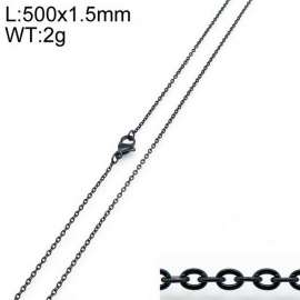 Stainless Steel Black-plating Necklace