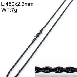 Stainless Steel Black-plating Necklace