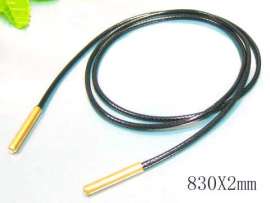 Stainless Steel Clasp with Fabric Cord
