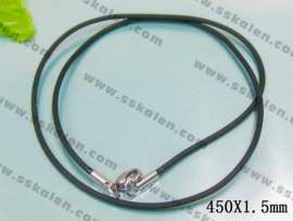 Stainless Steel Clasp with Rubber Cord
