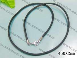 Stainless Steel Clasp with Rubber Cord