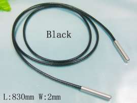 Stainless Steel Clasp with Fabric Cord--2mm