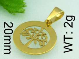 Stainless Steel Gold-plating Pendant