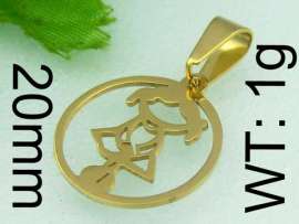 Stainless Steel Gold-plating Pendant